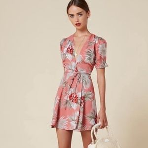 Reformation Lourdes Top in Jamaica Print *hemmed*